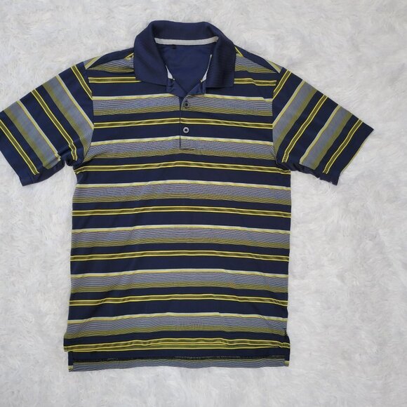 Adidas Men's Polo Shirt with Horizontal Stripes - Size Medium - Picture 10 of 11